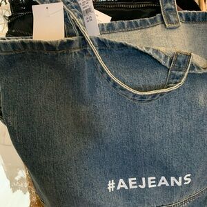 American Eagle Outfitters Blue Denim Tote